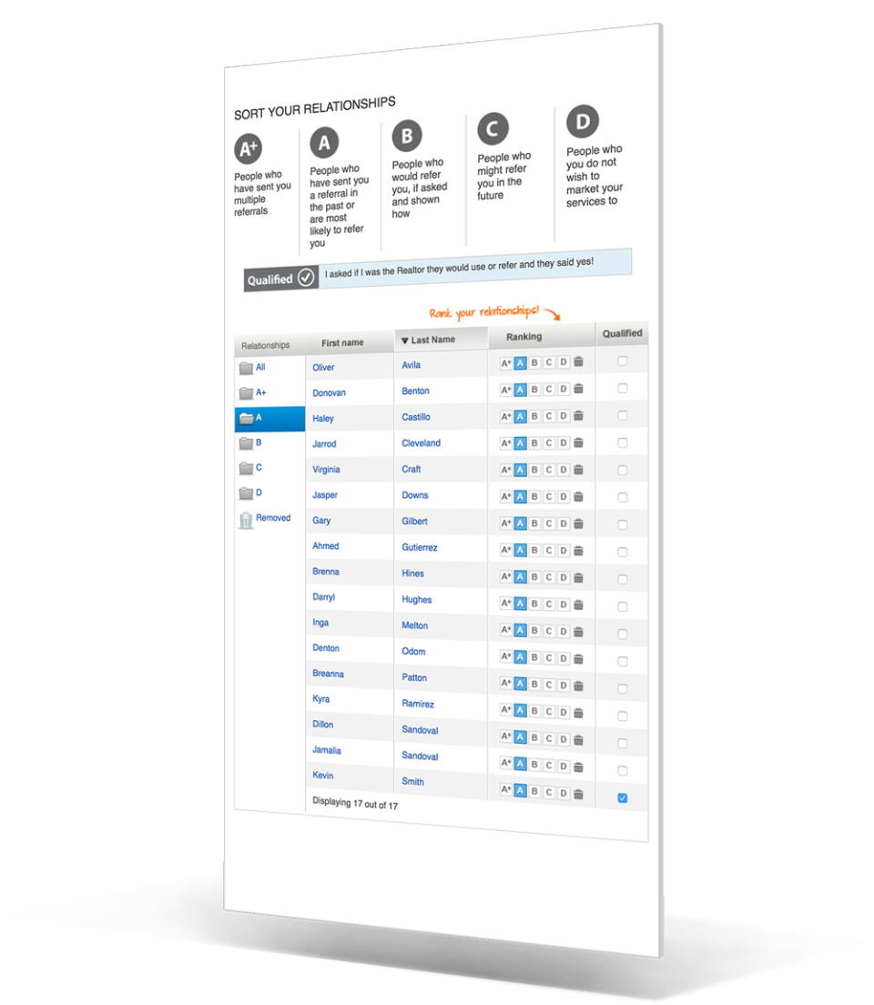 screenshot of Referral Maker CRM